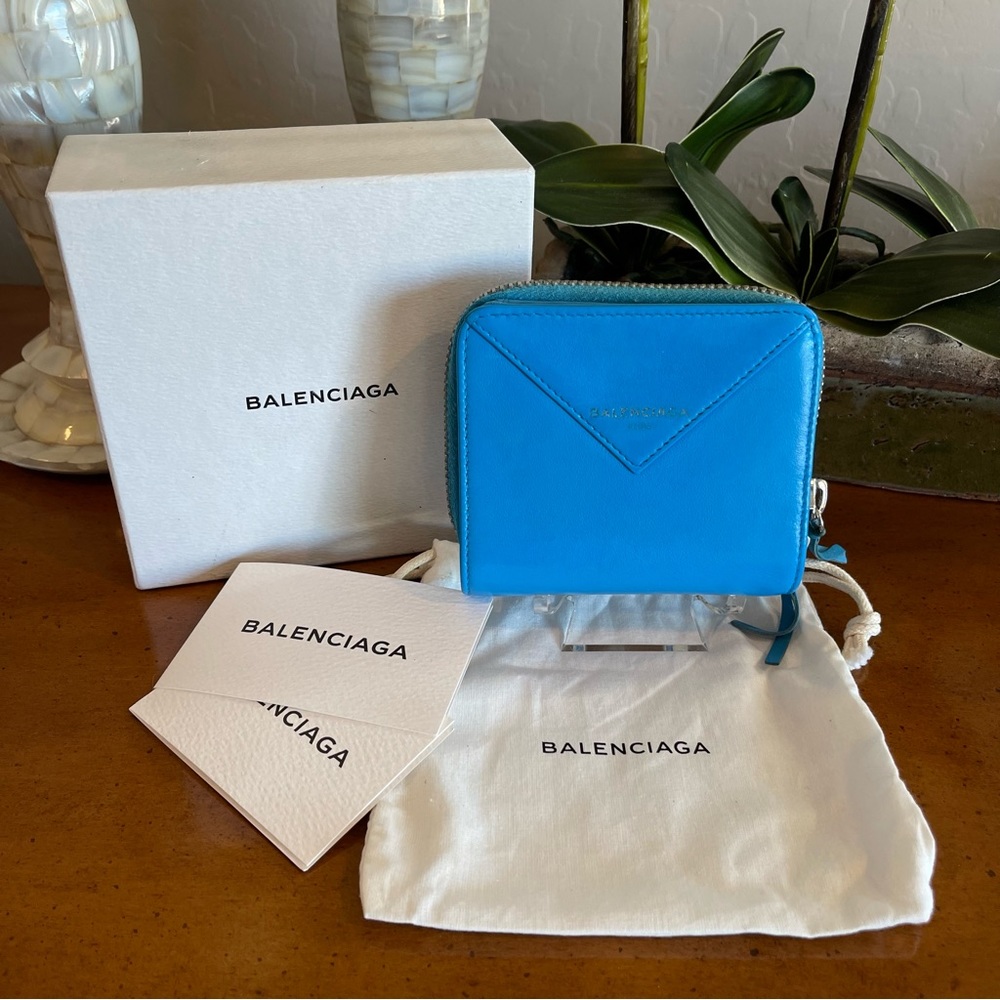 Balenciaga Paper Continental Zip Around Wallet w/ box & dust bag